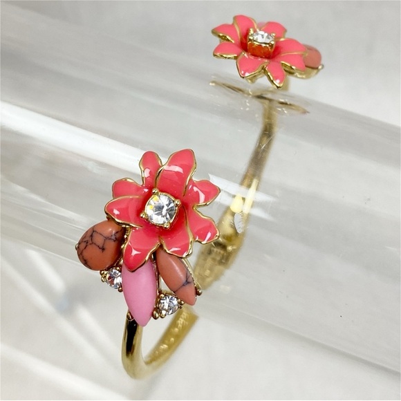 kate spade New York Glossy Petals Cuff Bracelet. - Picture 2 of 7